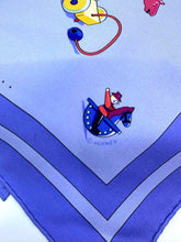 Load image into Gallery viewer, HERMES Lavender Square 35&quot; Horses Scarf
