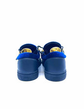 Load image into Gallery viewer, GIUSEPPE ZANOTTI Size 4 Blue, Black Velvet Solid Sneakers
