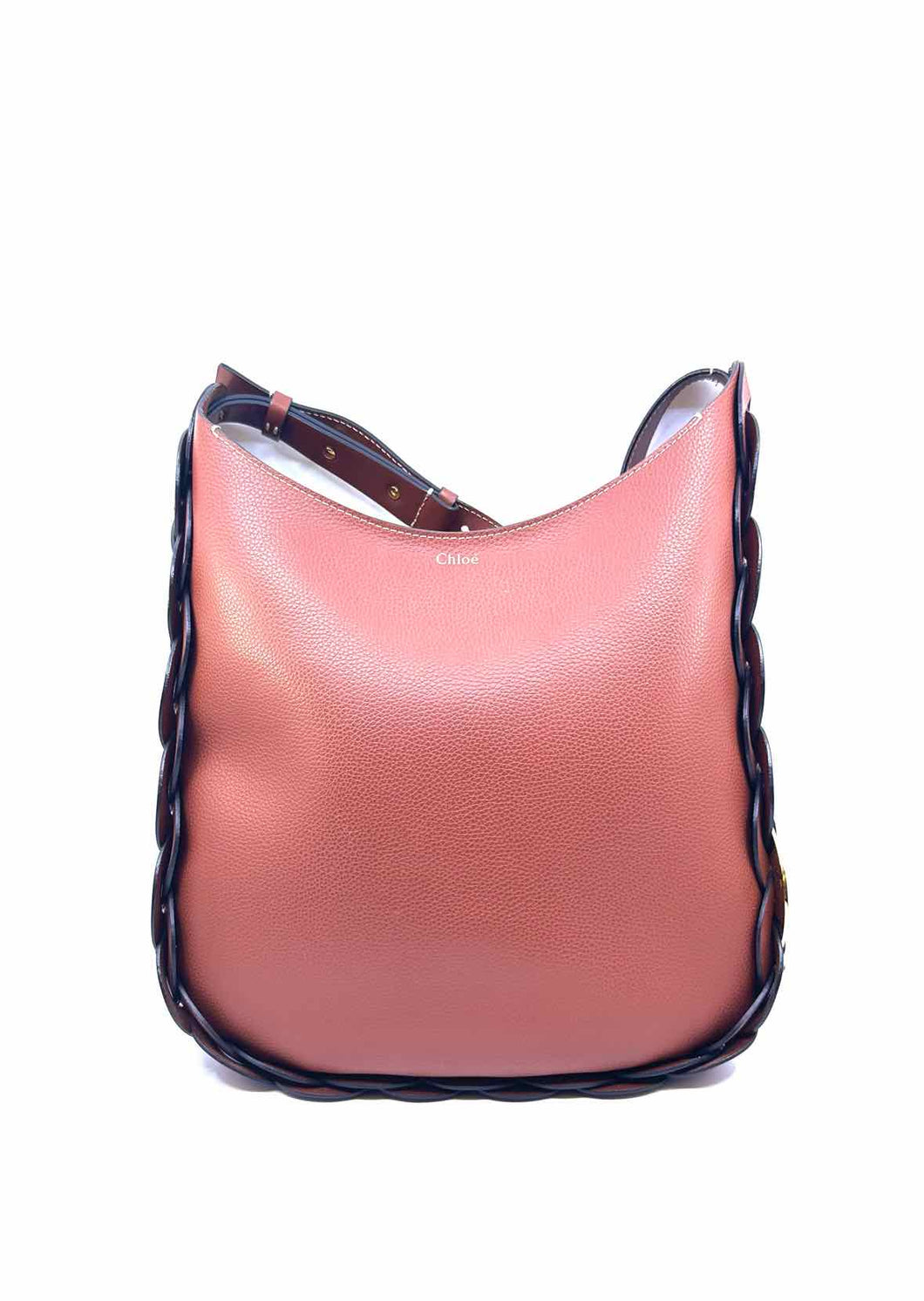 CHLOE Brown Leather Solid Handbag
