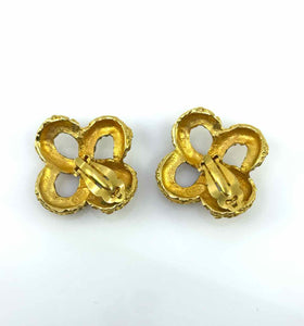 CHANEL Gold Clip Earrings