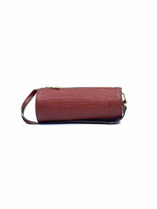 LOUIS VUITTON Souffro Mini Burnt Orange Leather Solid Epi Handbag