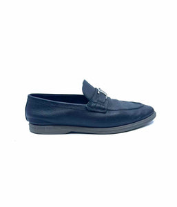 LOUIS VUITTON Size 8.5 Black Men's Loafers