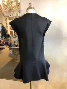 GIVENCHY Cap Sleeve Black Dress | 2