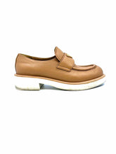 Load image into Gallery viewer, PRADA Size 10 Camel Leather Solid Loafers
