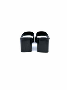 HERMES Size 9 Black Mules