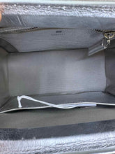 Load image into Gallery viewer, GIVENCHY Mini Antigona Lock bag Silver Leather Metallic Solid Handbag
