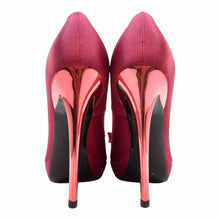 Load image into Gallery viewer, ROGER VIVIER Size 8.5 Hot Pink Satin Sequined Pumps
