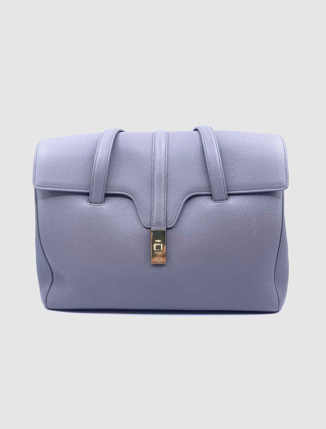 CELINE Medium Soft 16 Bag Taupe Leather Solid Handbag
