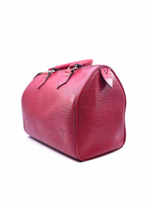 LOUIS VUITTON Red Leather Handbag