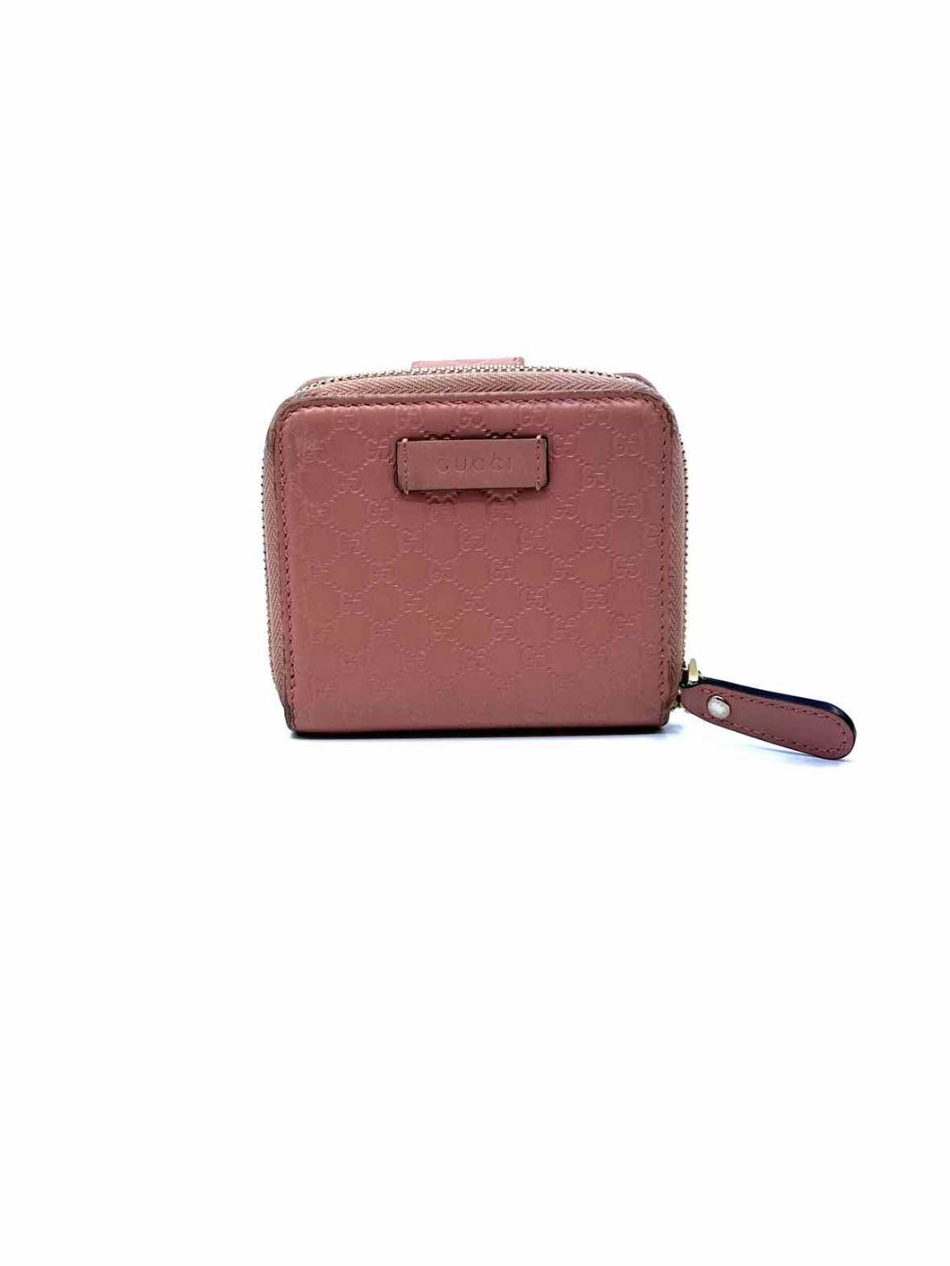 GUCCI Pink Leather LOGO Wallet