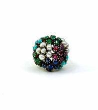 Load image into Gallery viewer, 14K Ruby Sapphire Pearl Turquoise Ring
