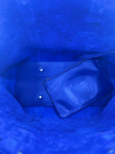 Load image into Gallery viewer, ALEXANDER MCQUEEN Tote Royal Blue Leather Solid Handbag
