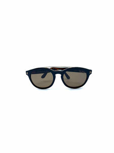 TOM FORD Black, Brown Circle Solid Sunglasses