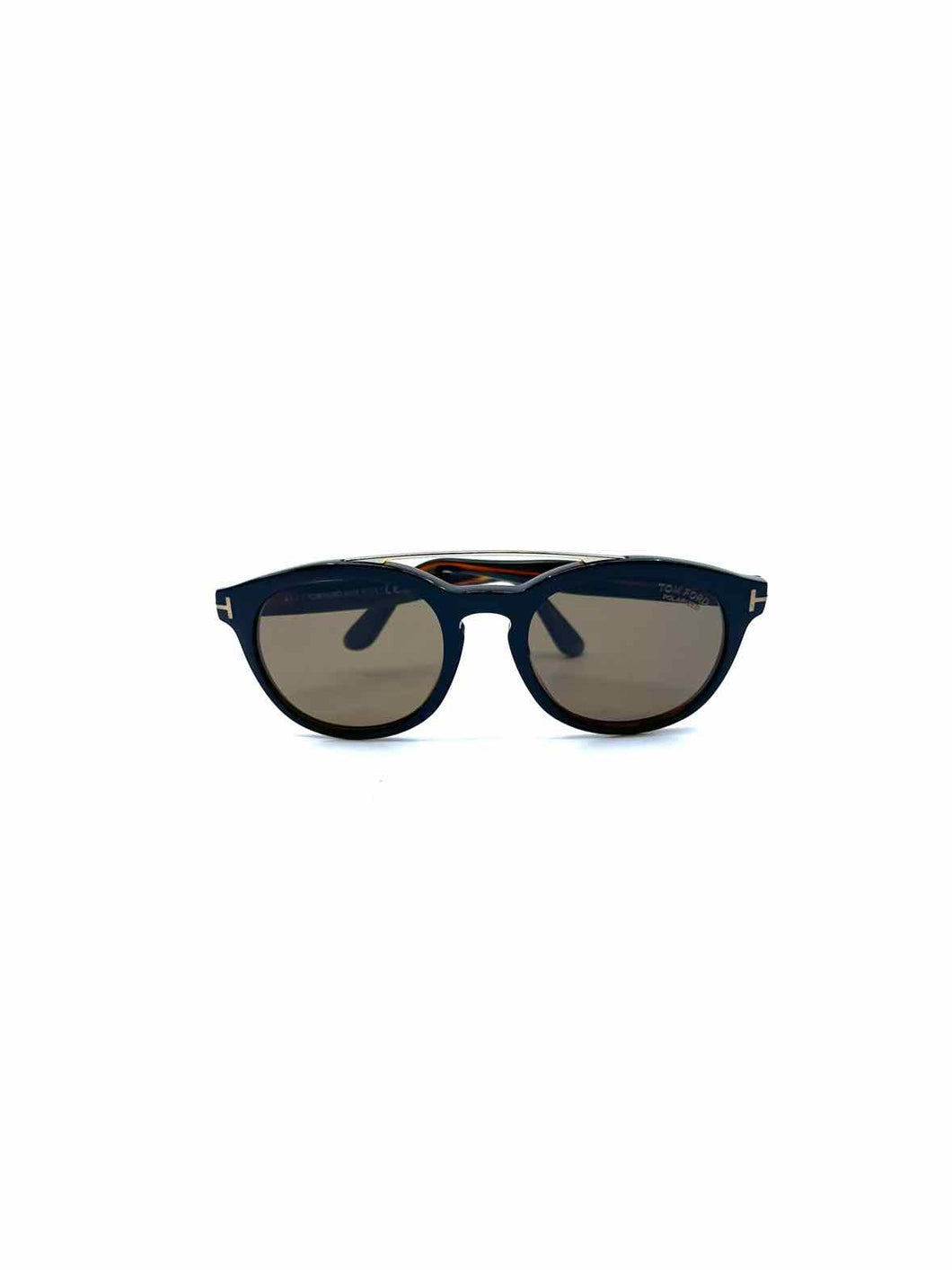 TOM FORD Black, Brown Circle Solid Sunglasses