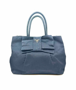 PRADA Black Nylon Solid Handbag