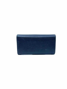 GUCCI Continental Black Leather Solid Wallet