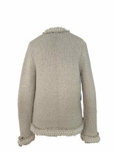 Load image into Gallery viewer, CHANEL Size 6 Beige Knit Solid Cardigan

