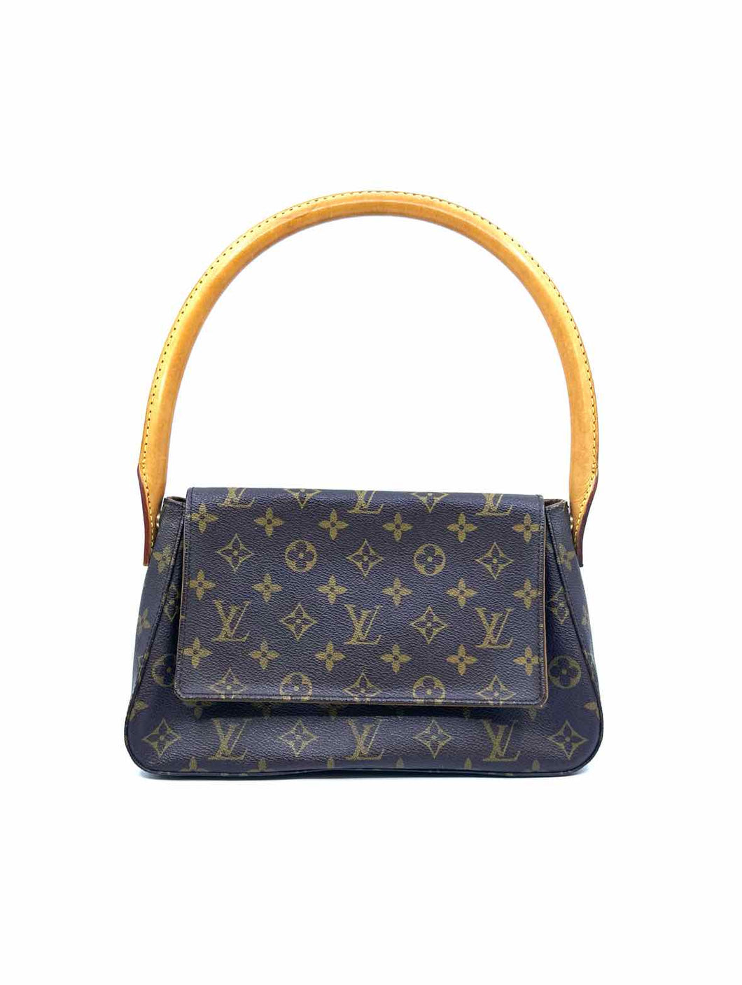 LOUIS VUITTON BROWN & BEIGE Coated canvas Handbag