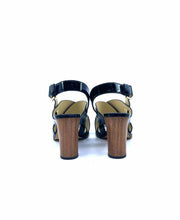 Load image into Gallery viewer, JIMMY CHOO Size 8.5 Black Leather Solid Sandals
