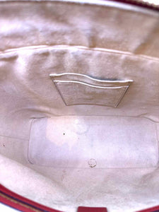 GUCCI Beige, Blue Coated canvas Floral Tote