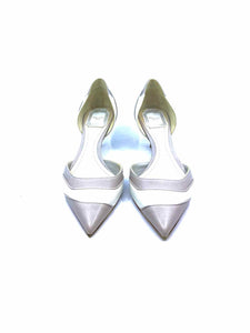 CHRISTIAN DIOR Size 8 Grey, White Pumps