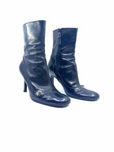 Load image into Gallery viewer, CHANEL Size 7 Black Leather Ankle Boot
