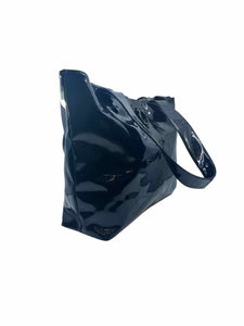 SALVATORE FERRAGAMO Black Patent Leather Tote