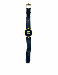 GUCCI Black Leather Watch