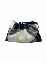 Load image into Gallery viewer, BUBELERY Beige, Brown Wool Plaid Handbag
