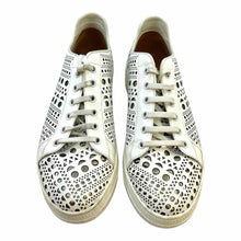 Load image into Gallery viewer, ALAIA Size 9 White Patent Leather Sneakers
