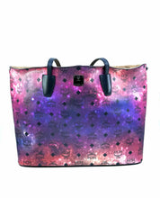 Load image into Gallery viewer, MCM Galaxy Pink, purple Leather Tie Dye Handbag
