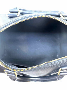 LOUIS VUITTON Black Leather Epi Handbag