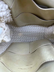 STELLA MCCARTNEY Beige Crochet Woven Handbag