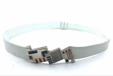 Load image into Gallery viewer, JUDITH LEIBER Size S White Belt
