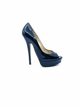 Load image into Gallery viewer, JIMMY CHOO Size 6.5 Black Patent Leather Pumps
