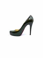Load image into Gallery viewer, PRADA Size 8 Black Patent Leather Solid Wedge
