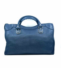 Load image into Gallery viewer, BALENCIAGA Navy Leather Handbag
