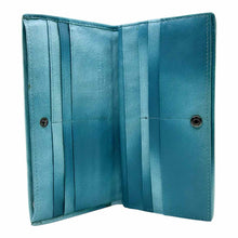 Load image into Gallery viewer, BOTTEGA VENETA Blue Leather Wallet
