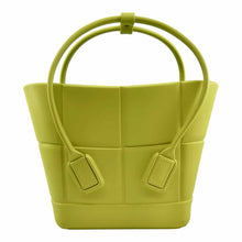 Load image into Gallery viewer, BOTTEGA VENETA Arco MINI Lime Green Rubber Woven Handbag
