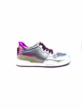 Load image into Gallery viewer, ISABEL MARANT Size 7 Silver, Pink Leather Metallic Solid Sneakers
