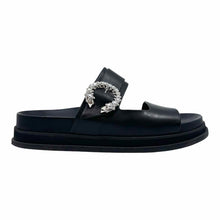 Load image into Gallery viewer, JIMMY CHOO Size 8 Black Leather Sandals
