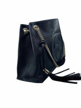 Load image into Gallery viewer, GUCCI Black Leather Pebble Handbag
