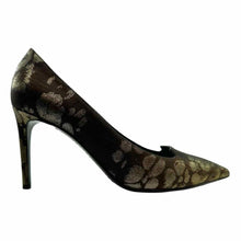 Load image into Gallery viewer, ETRO Size 10 Brown, Gold Floral Pumps
