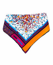 Load image into Gallery viewer, LOUIS VUITTON Multi-Color Square Silk Circles Scarf
