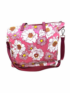PRADA Pink & White Nylon Handbag