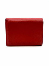Load image into Gallery viewer, PRADA Red Orange Leather Solid Card Holder
