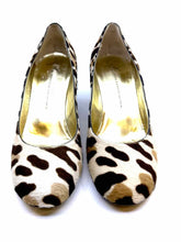 Load image into Gallery viewer, GIUSEPPE ZANOTTI Size 9 Brown &amp; White Pony Hair Pumps
