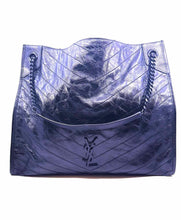 Load image into Gallery viewer, YVES SAINT LAURENT Black Leather Tote
