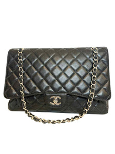 CHANEL Large Caviar Classic Handbag