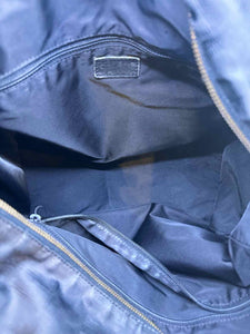 CHANEL Black Canvas Monogram Handbag